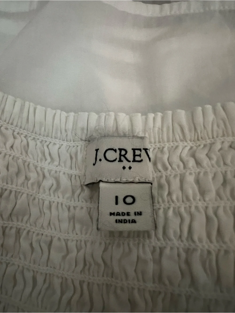 J. Crew White Maxi Sundress with Pink Trim